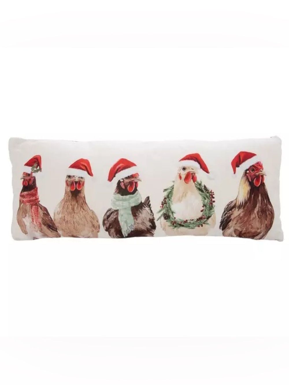 Festive Chickens Pillow